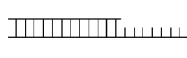 A suitable substrate for DNA polymerase is shown below.Label the primer and template,and indicate which end of each strand must be 3' or 5'. To observe DNA synthesis on this substrate in vitro,what additional reaction components must be added?