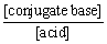 pH = pK<sub>a</sub> + log   = 4.7 + log (5/150) = 4.7 - 1.48 = 3.22