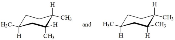 Identify the relationship between the following two structures.  