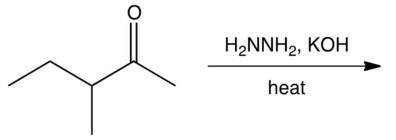 What is the product of the following reaction?  