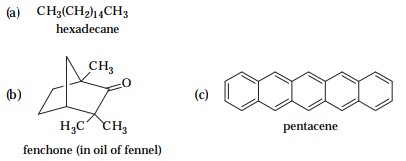 3 Which of the following compounds would be likely to evaporate readily? Explain your answer.