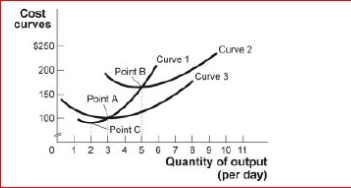 Figure: Short-Run Costs II (Figure: Short-Run Costs II) Look at the figure Short-Run Costs II.Curve 3 is the cost curve.