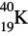 When   undergoes beta-decay, the product is   .<div style=padding-top: 35px> 