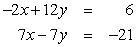Use Gaussian elimination to find all solutions to the given system of equations. Work directly with equations rather than matrices.  