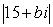 Find two real numbers b such that = 17.