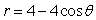 Sketch the graph for the polar equation     for    .   