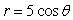 Sketch the graph for the polar equation     for    .   