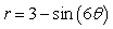 Sketch the graph for the polar equation     for    .   