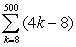 <strong>Evaluate the arithmetic series. </strong> A) 497,056 B) 497,064 C) 496,944 D) 496,952