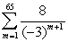 <strong>Write the series using summation notation (starting with m = 1). </strong> A) B) C) D)