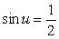 Evaluate assuming that u is in the interval and . Give the exact answer.
