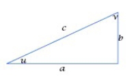 -Suppose a = 7 and c = 10. Evaluate u in radians. Round your answer to four decimal places.