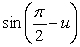 Suppose u is in the interval , with tan(u) = -3. Find an exact expression for .