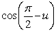 Suppose u is in the interval , with tan(u) = -1. Find an exact expression for .