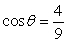 Suppose and . Evaluate sin \theta . Give the exact answer.