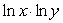 For x = 12 and y = 13, evaluate each of the following. Round your answers to four decimal places. A) B)