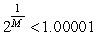 Find the smallest integer M such that     .