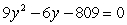 Solve using the quadratic formula.   