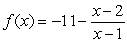 Suppose . Evaluate f<sup> -</sup><sup>1</sup>(-11).