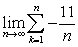 Find the limit of the summation.   