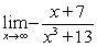 Find the limit, if it exists.   