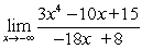 <strong>Find the limit, if it exists. </strong> A) - \infty B) \infty C) 0 D) -1/6