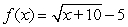Find the slope of the tangent line to the graph of f at the given point. at the point