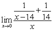 Find the limit, if it exists.  