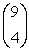 Evaluate the binomial coefficient