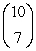 Evaluate the binomial coefficient .