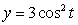 Graph the curve defined by the parametric equations.   ,   ,t in [0, 2π]<div style=padding-top: 35px> 