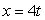 The given parametric equations define a plane curve. Find an equation in rectangular form that also corresponds to the plane curve. ,