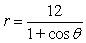 Identify the conic that the polar equation represents.