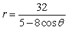 For the polar equation, graph the conic.  