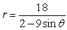 <strong>For the polar equation, graph the conic. </strong> A) B) C) D)