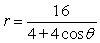 <strong>For the polar equation, graph the conic. </strong> A) B) C) D)