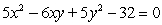 Graph the second-degree equation. (Hint: Transform the equation into an equation that contains no xy term).