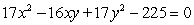 Graph the second-degree equation. (Hint: Transform the equation into an equation that contains no xy term).