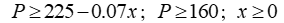 <strong>Employ the following supply and demand equations. Demand Supply Write a system of linear inequalities corresponding to the consumer surplus.</strong> A) B) C) D)