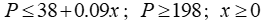 <strong>Employ the following supply and demand equations. Demand Supply Write a system of linear inequalities corresponding to the producer surplus.</strong> A) B) C) D)