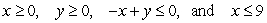 <strong>Maximize z = 7x + 5y subject to: </strong> A) maximum 0 B) maximum 63 C) maximum 108 D) maximum 45