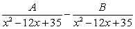 <strong>Write the form of the partial fraction decomposition for the given rational expression. Do not solve for the constants. </strong> A) B) C) D)