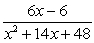 <strong>Write the form of the partial fraction decomposition for the given rational expression. Do not solve for the constants. </strong> A) B) C) D)