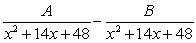 <strong>Write the form of the partial fraction decomposition for the given rational expression. Do not solve for the constants. </strong> A) B) C) D)