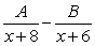 <strong>Write the form of the partial fraction decomposition for the given rational expression. Do not solve for the constants. </strong> A) B) C) D)