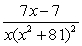 <strong>Write the form of the partial fraction decomposition for the given rational expression. Do not solve for the constants. </strong> A) B) C) D)