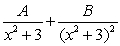 <strong>Write the form of the partial fraction decomposition for the given rational expression. Do not solve for the constants. </strong> A) B) C) D)