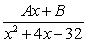 <strong>Write the form of the partial fraction decomposition for the given rational expression. Do not solve for the constants. </strong> A) B) C) D)