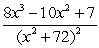 <strong>Write the form of the partial fraction decomposition for the given rational expression. Do not solve for the constants. </strong> A) B) C) D)