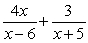 <strong>Write the partial fraction decomposition for the given rational expression. </strong> A) B) C) D)